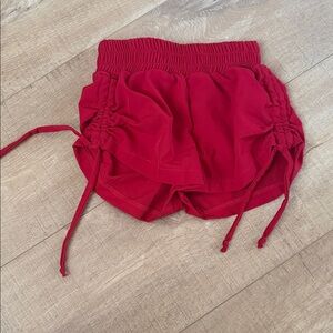 Red Daroch Drawstring Shorts